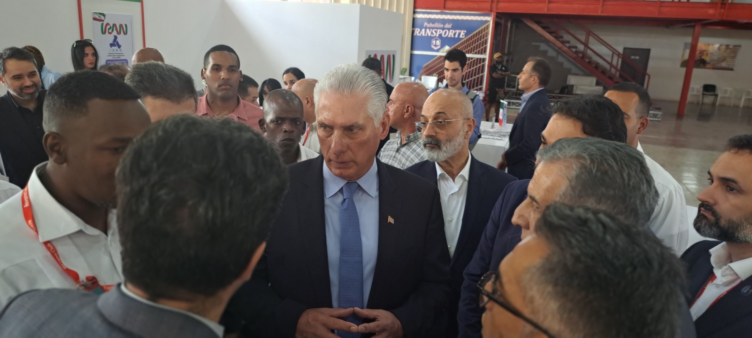 بازدید رییس جمهور کوبا از پاویون ایران در نمایشگاه بین المللی هاوانا ۲۰۲۵