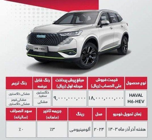 شرایط-فروش-هاوال-H۶