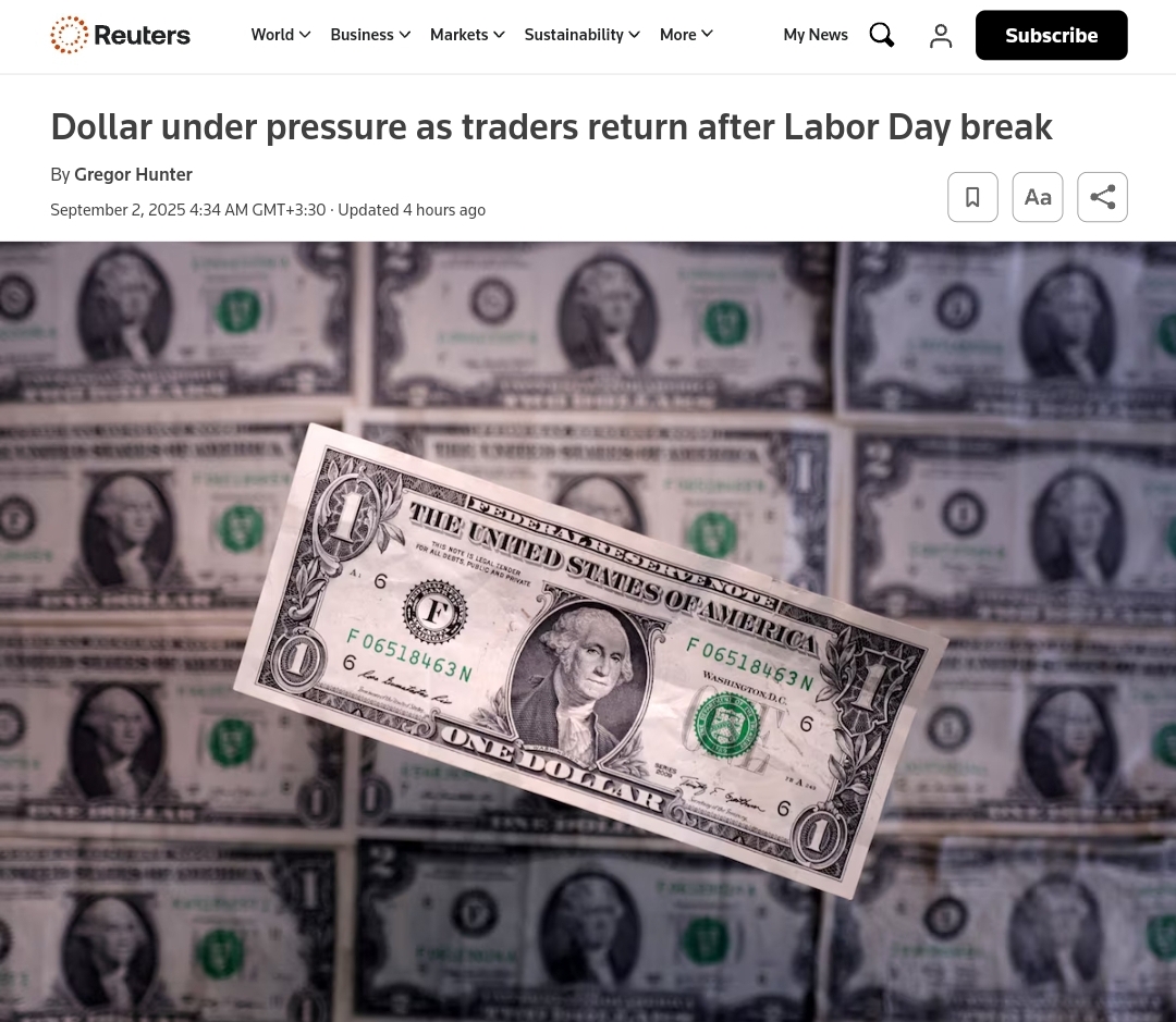 دلار تحت فشار بازگشت معاملات