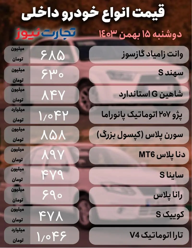 قیمت-خودرو-۱۷