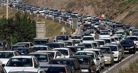 ترافیک عجیب در آزادراه تهران-شمال
