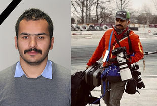 تصاویری از وداع با حمیدرضا درجاتی در مراسم تشییع پیکر 
