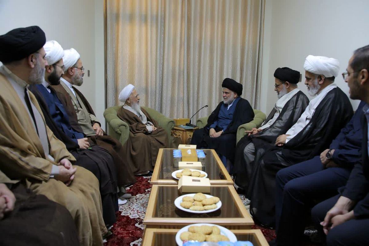 مقتدی صدر به دیدار مرجع شیعیان رفت 