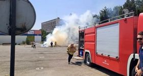 مانور ایمنی و آتش نشانی در نمایشگاه بین المللی تهران برگزار شد