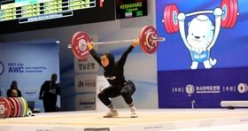 دختر وزنه‌بردار ایران به مدال برنز آسیا رسید
