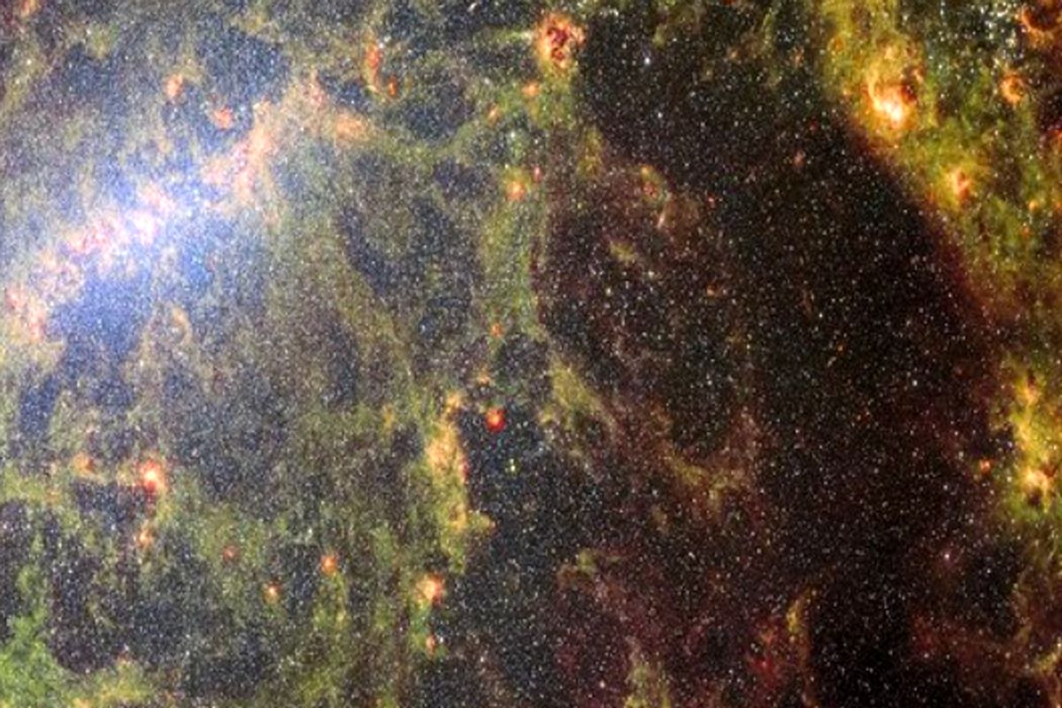 تصویر جدید «جیمز وب» از یک کهکشان مارپیچی میله‌ای
