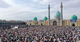 تصاویر | اقامه باشکوه نماز در آستان مقدس مسجد جمکران