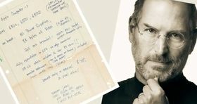 برگ دست‌نویس استیو جابز ۱۷۵ هزار دلار به فروش می‌رسد