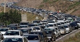ترافیک سنگین در محور هراز