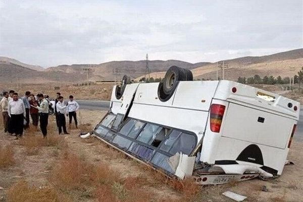 فوری/ واژگونی مرگبار مینی بوس دانش آموزان تیزهوش امروز ۱۶ فروردین