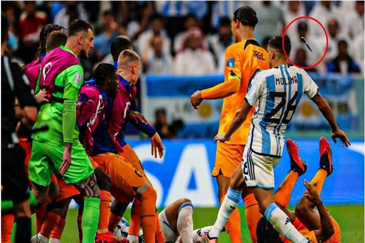 حمله به یاران مسی با خودکار در جام جهانی!