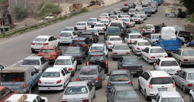 ترافیک سنگین در این آزادراه