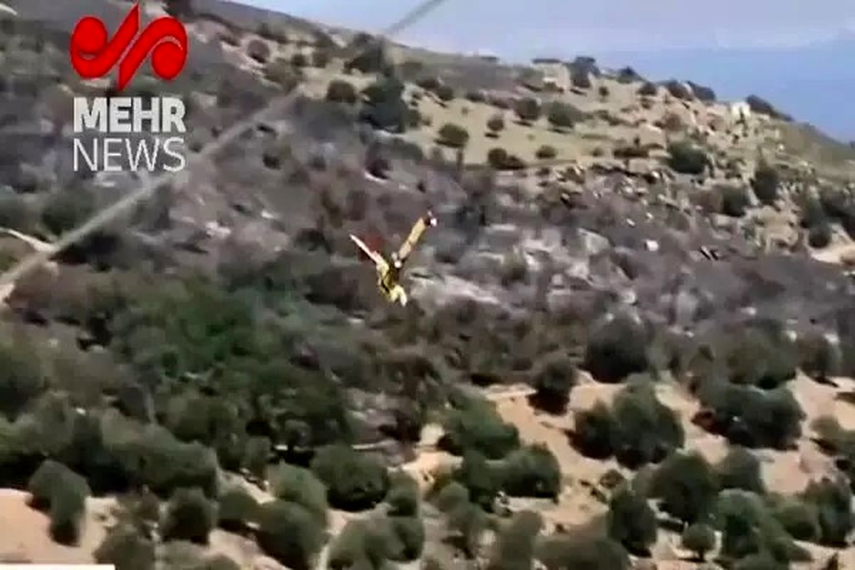 هواپیمای آتش‌نشان در یونان سقوط کرد+ فیلم