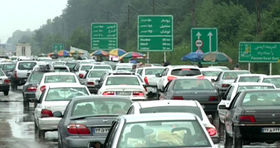 ترافیک ۲۵ کیلومتری آزادراه قزوین-رشت