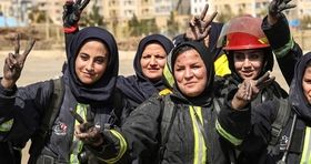 آغاز فعالیت آتش نشانان زن در تهران