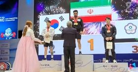 وزنه بردار ایرانی طلایی شد
