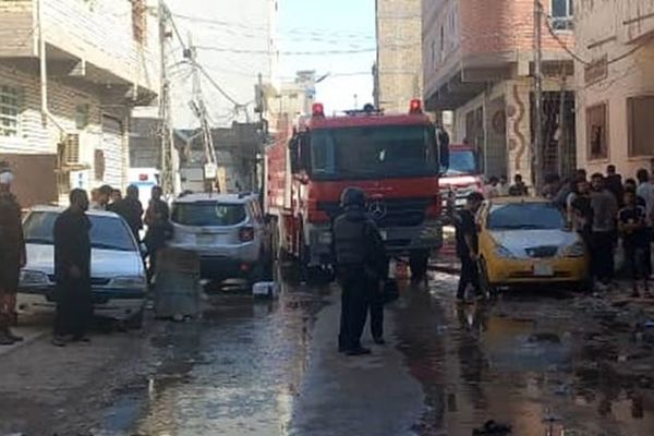 آتش‌سوزی در هتل‌ زائران ایرانی در نجف+عکس