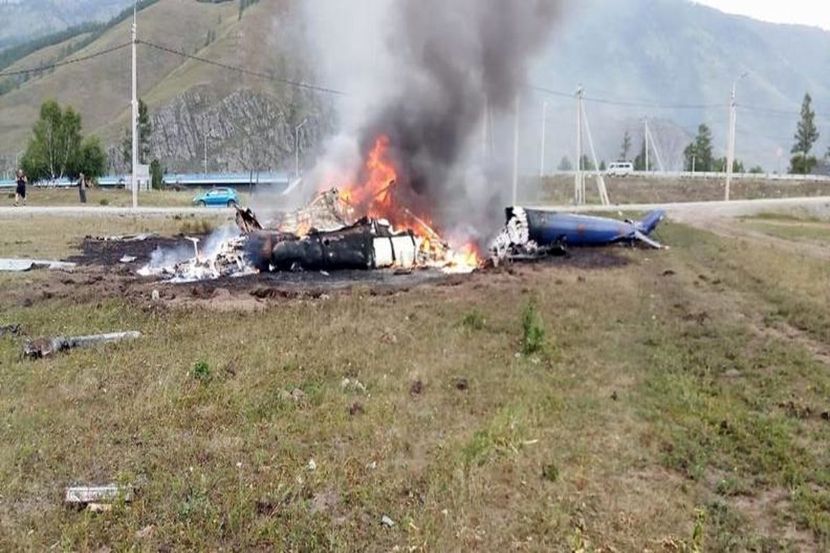 سقوط بالگرد در روسیه با ۶ کشته + عکس