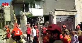 انفجار شدید یک ساختمان در جنوب تهران / ساکنان زیر آوار! + فیلم