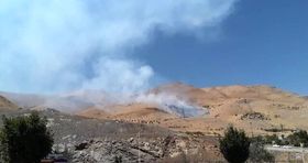 فوری؛ آتش‌سوزی گسترده در سنندج / ۵ تیم عملیاتی وارد عمل شدند