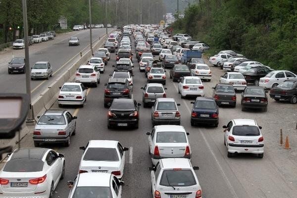 ترافیک سنگین در آزادراه تهران - ساوه و محور شهریار - تهران