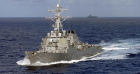 دستور عقب نشینی پدافند ارتش ایران به ناوشکن متجاوز آمریکایی