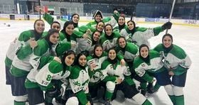 زنان هاکی روی یخ ایران نایب قهرمان آسیا شدند