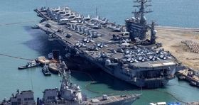 استقرار ناو هواپیمابر آمریکا بیخ گوش ایران؛ آژیر خطر فعال شد