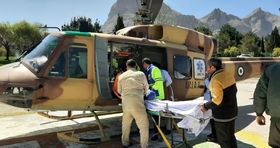ارائه خدمات بهداشتی به زائران اربعین از طریق سامانه بالگردی ارتش