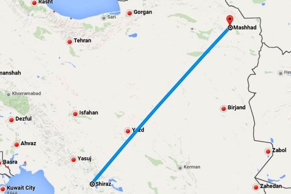 چند ساعت از شیراز تا مشهد طول می‌کشه؟ بهترین روش سفر از شیراز به مشهد چیه؟
